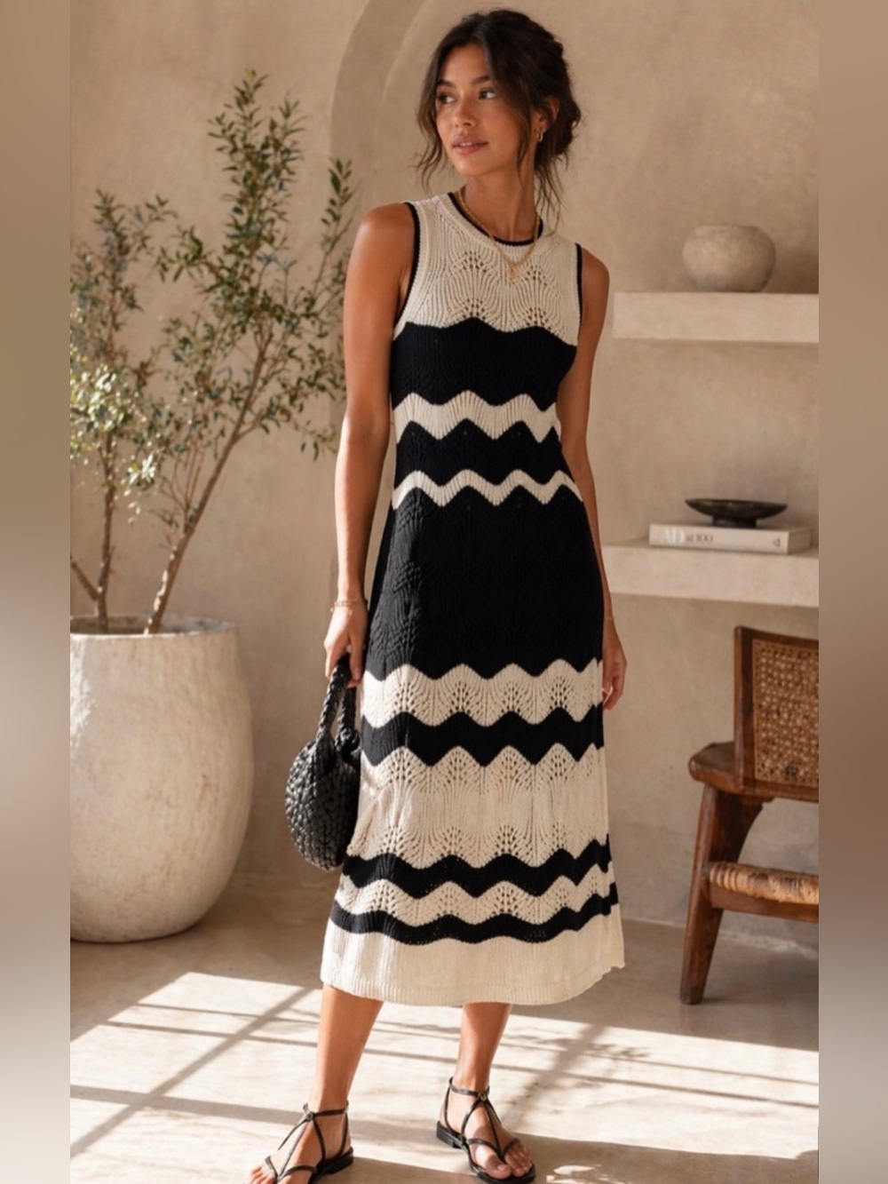 GAP Crochet Midi Sweater Dress Size L-Tall